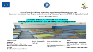 Proiectul A doua șanșă - 2023