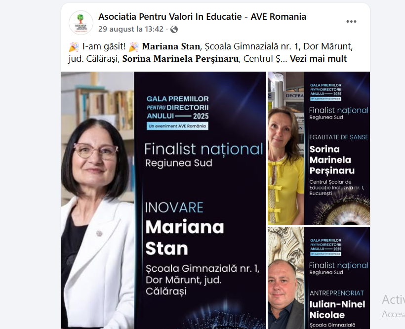 Jurizarea de la Constanța și-a ales eroii: 𝟑 𝐝𝐢𝐫𝐞𝐜𝐭𝐨𝐫𝐢 de școală 𝐦𝐞𝐫𝐠 𝐝𝐢𝐫𝐞𝐜𝐭 în jurizarea națională a Galei Premiilor pentru Directorii Anului 2025! 🏆💙